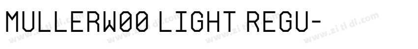 MullerW00 Light Regu字体转换